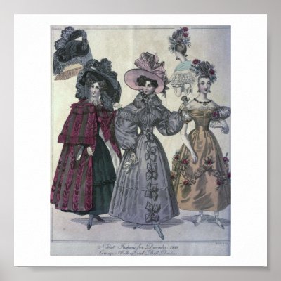 Vintage Womans Clothing on Vintage Women S Fashion 1800 S Print   Zazzle Co Uk