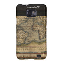 Vintage World Map Atlas Historical Design Samsung Galaxy S Case