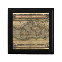 Vintage World Map Atlas Historical Design Gift Boxes