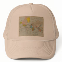 Vintage World Map Hat