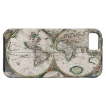 Vintage World Map iPhone 5 Case