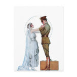 Vintage WWI Army Bride postcards