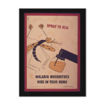 Vintage WWII Kill Malaria Mosquitoes postcards