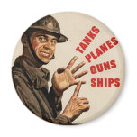 Vintage WWII War Poster magnets
