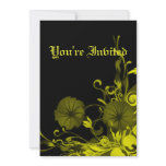 Vintage Yellow Bouquet invitations