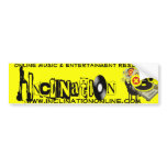Vintage Yellow Bumper Art bumper stickers