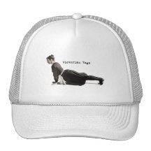 Vintage Yoga Woman Doing Upward Facing Dog Pose Hat