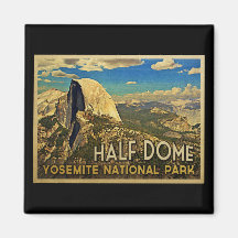 Vintage Yosemite Half Dome Refrigerator Magnets