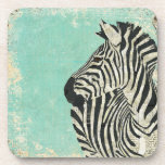 Vintage Zebra Blue  Coaster cork coasters