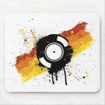 Vinyl Graffiti - DJ record DJing DJs Disc Jockey Mouse Pads