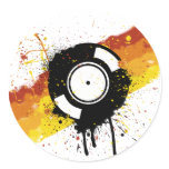 Vinyl Graffiti - DJ record DJing DJs Disc Jockey stickers