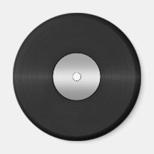Vinyl LP Record Background Fridge Magnet