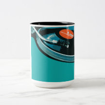 Vinyl Music Turntable Mugs