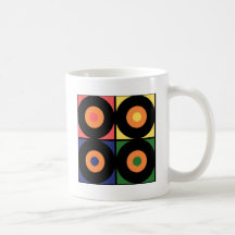 Vinyl Pop Art Mugs