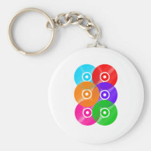 Vinyl Record Colours Keychain