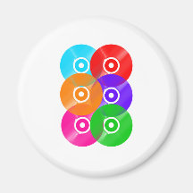 Vinyl Record Colours Magnet