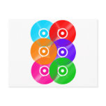 Vinyl Record Colours postcards