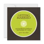 Vinyl Record Wedding Save the Date invitations