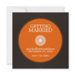 Vinyl Record Wedding Save the Date invitations