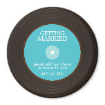 Vinyl Record Wedding Save the Date magnets