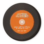 Vinyl Record Wedding Save the Date magnets