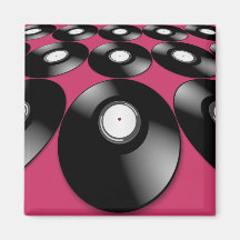 Vinyl Records Refrigerator Magnets
