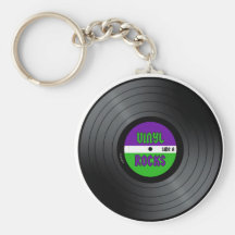 Vinyl Rocks LP Key Chain