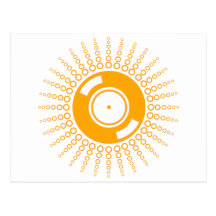 Vinyl Sunshine - DJ Disc Jockey Record Music Postcard