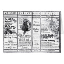 Viola Dana 1920 vintage movie ad card