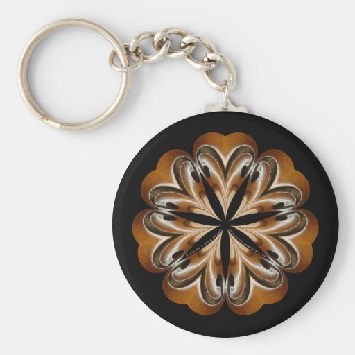 Viola F-hole Mandala Keychain