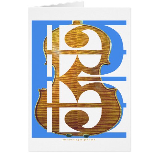 Viola in Alto Clef Greeting Card