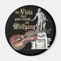 Viola & Mozart Fridge Magnets