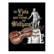 Viola & Mozart Postcard