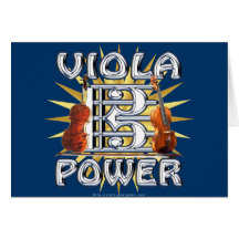 Viola Power Greeting Card