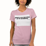 Violence is the first refuge of the incompetent t-shirts