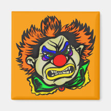 Violent Evil Clown Refrigerator Magnets