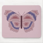 Violet and Mauve Butterfly Cross Stitch mousepads