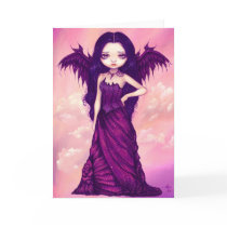 "Violet Angel" Greeting Card