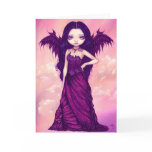 "Violet Angel" Greeting Card