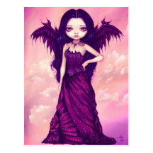 "Violet Angel" Postcard