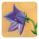 Violet balloon flower gouache painting pretty art sticker