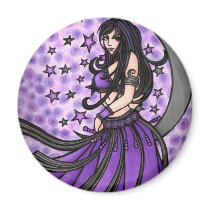 Violet Belly Dancer Magnets