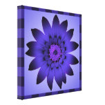 Violet Blue Flower artwork - Wrapped canvas Gallery Wrap Canvas