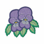 Violet embroidered shirts
