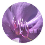 Violet Flower Wedding Envelope Seal stickers