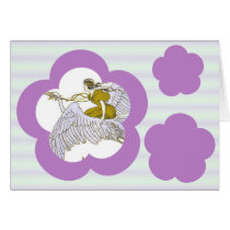 Violet Flowers &amp; Stripes