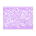 violet flowers postcards
