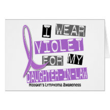 Violet For Daughter-In-Law 37 Hodgkin’s Lymphoma Cards