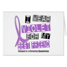 Violet For My Best Friend 37 Hodgkin’s Lymphoma Card