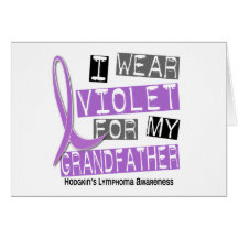 Violet For My Grandfather 37 Hodgkin’s Lymphoma Card